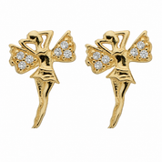 14K Gold | Ohrstecker mit Angel KP0239A
