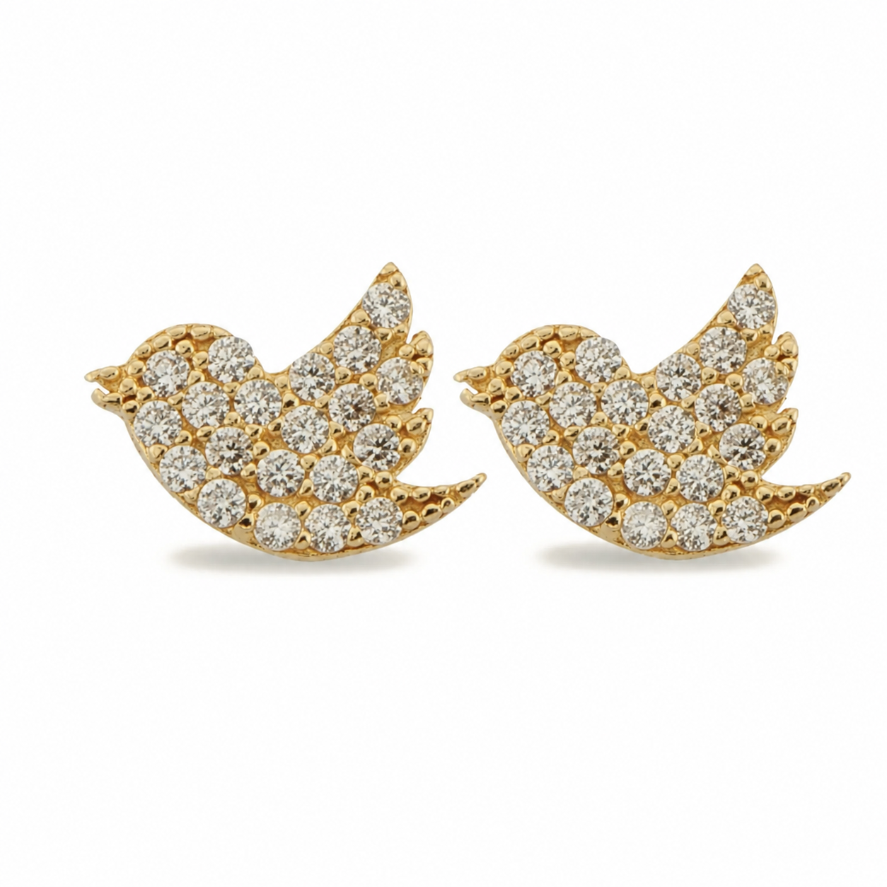 14K Gold | Ohrstecker mit Vogel KP0365A