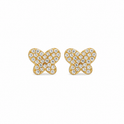14K Gold | Ohrstecker mit Schmetterling KP0284A