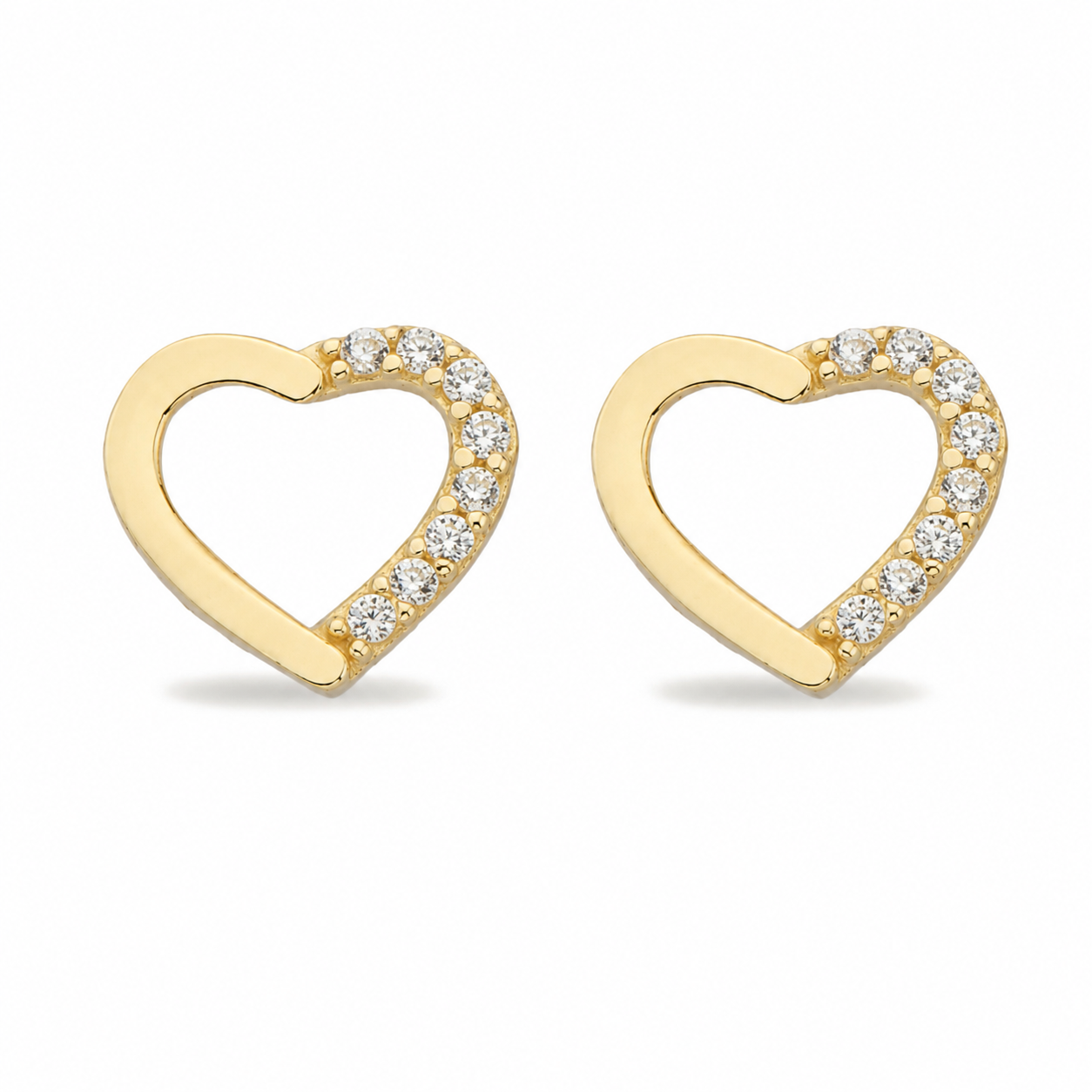 14K Gold | Ohrstecker mit Herz  KP0182A