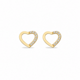 14K Gold | Ohrstecker mit Herz  KP0182A