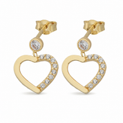 14K Gold | Ohrstecker mit Herz KP0182B
