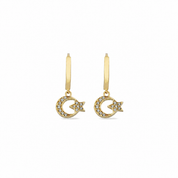 14K Gold | Ohrstecker mit Ay Yildiz Türkiye KP0406C