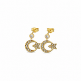 14K Gold | Ohrstecker mit Ay Yildiz Türkiye KP0406B