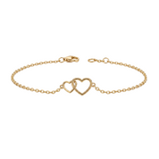 14K Gold | Armband Doppelherz AB115