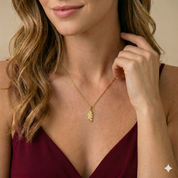 14K Gold | Anhänger Feder K026