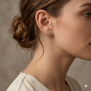 14K Gold | Ohrstecker Herzform O080