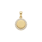 14K Gold | Anhänger aus Gelbgold mit Zirkonia A119