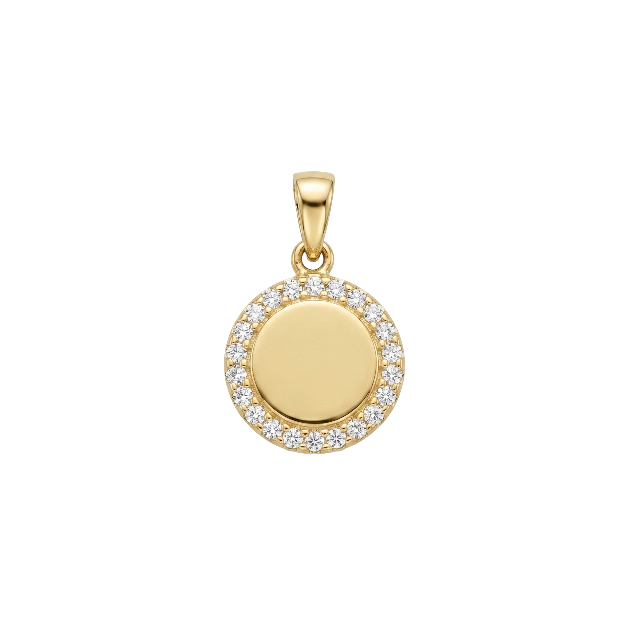 14K Gold | Anhänger aus Gelbgold mit Zirkonia A119