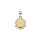 14K Gold | Anhänger aus Gelbgold mit Zirkonia A119