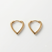 14K Gold | Ohrstecker Herzform O171