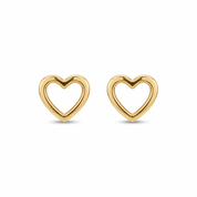 14K Gold | Ohrstecker Herzform O050