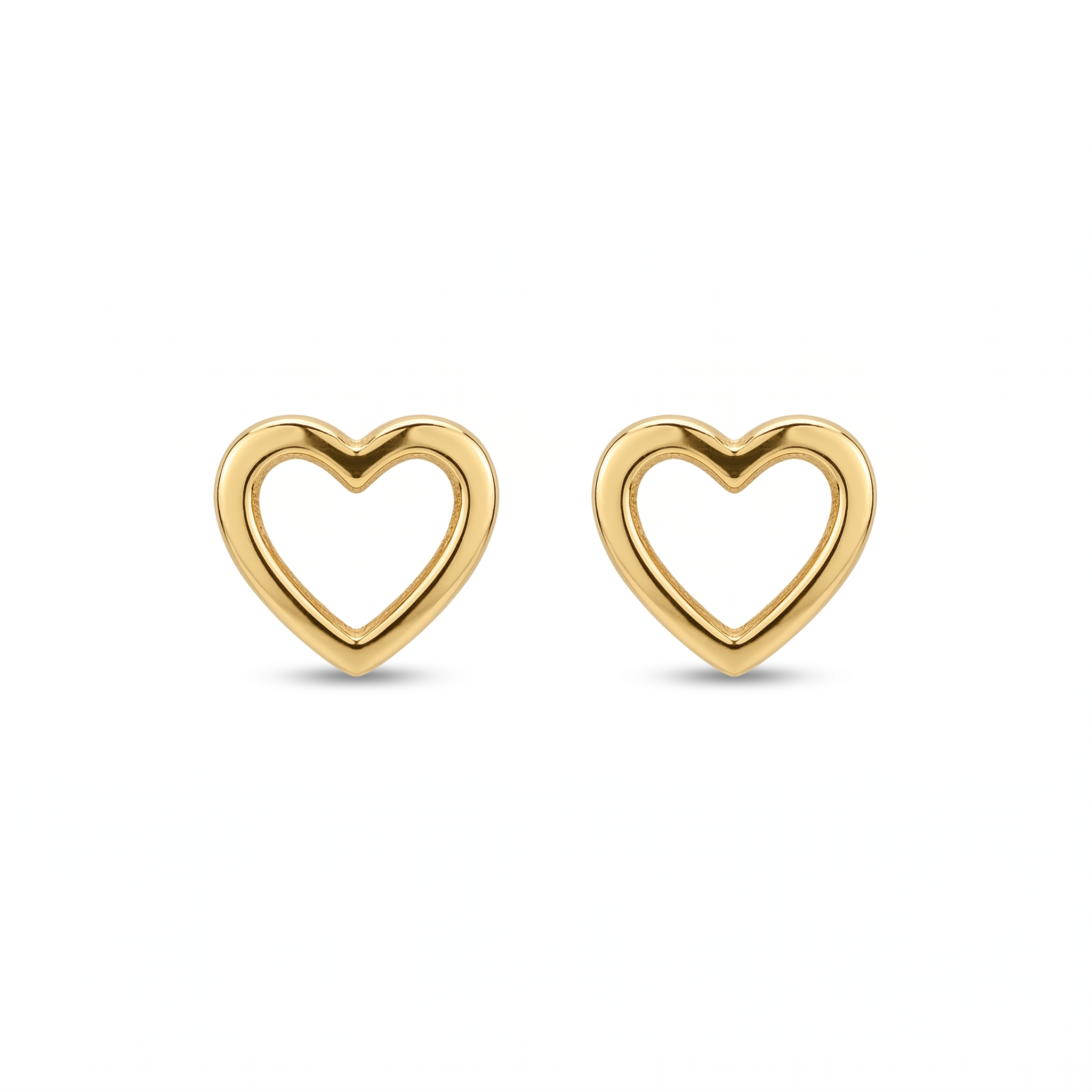 14K Gold | Ohrstecker Herzform O050