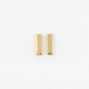 14K Gold | Ohrstecker Rechteck Design O084