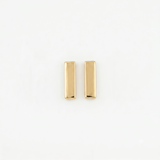 14K Gold | Ohrstecker Rechteck Design O084