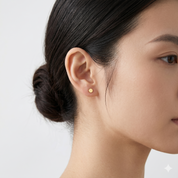 14K Gold | Ohrstecker Knopf O040