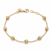14K Gold | Armband mit Kügelchen AB120