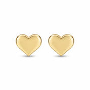 14K Gold | Ohrstecker Herzform O080