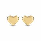 14K Gold | Ohrstecker Herzform O080