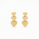 14K Gold | Ohrstecker Herzen Design O107