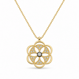 14K Gold | Halskette mit Creole K2311A