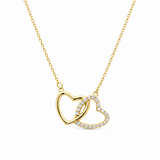 14K Gold | Halskette Herz mit Zirkonia