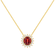 14K Gold | Halskette mit Zirkonia
