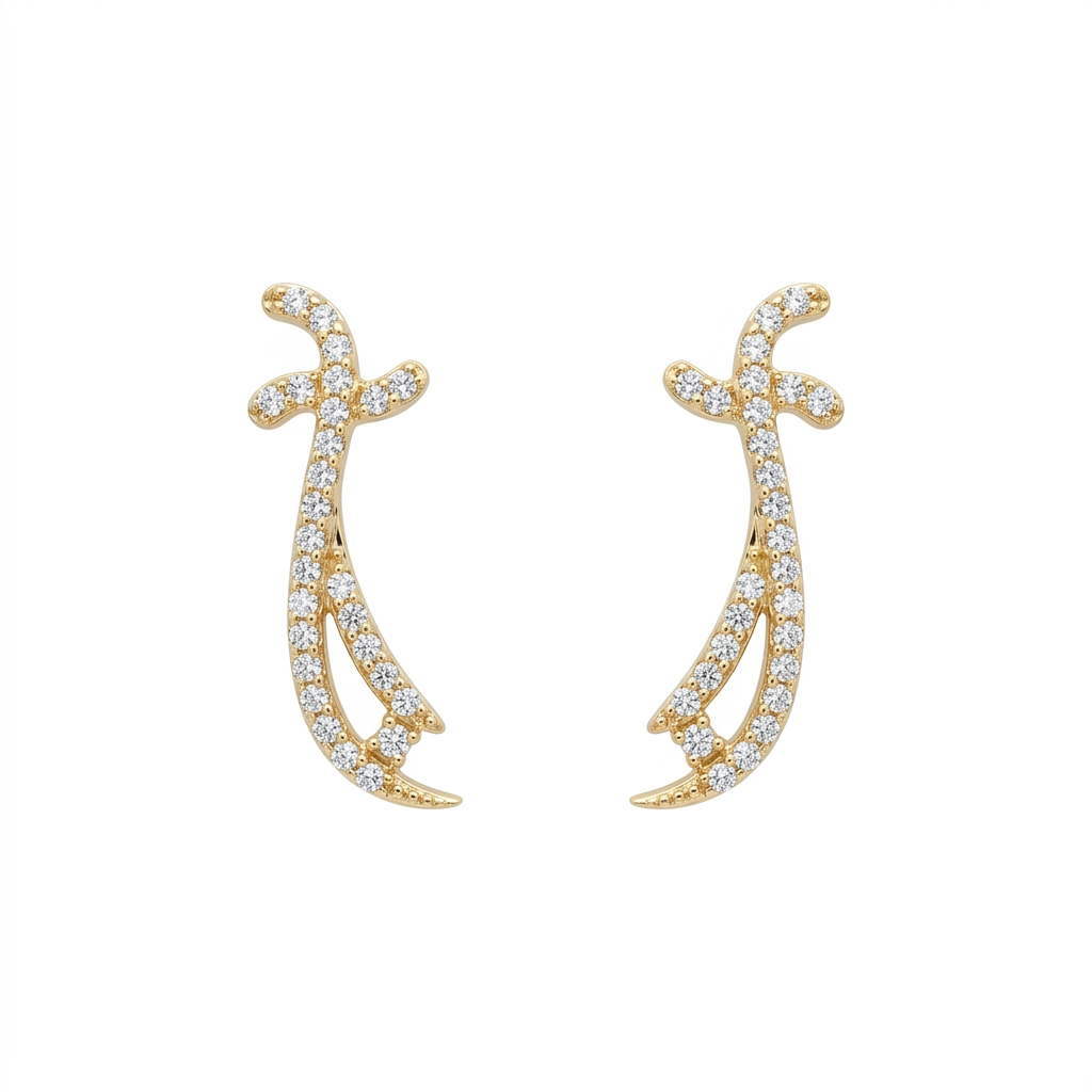 14K Gold | Ohrstecker mit Ali Schwert O144