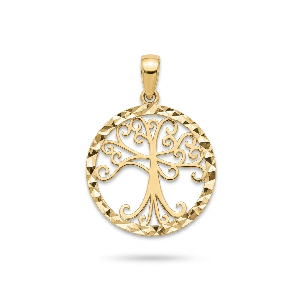 14K Gold | Anhänger Lebensbaum A082