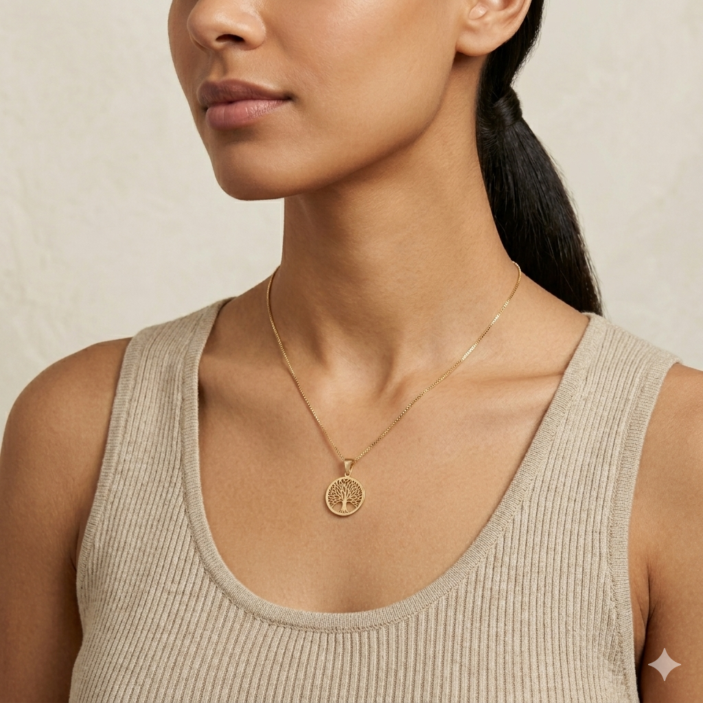 14K Gold | Anhänger Lebensbaum A198