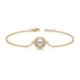 14K Gold | Perlenarmband AB155