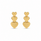 14K Gold | Ohrstecker Herzen Design O107