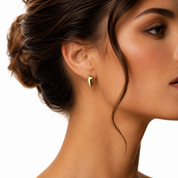 14K Gold | Ohrstecker Tropfenform O110