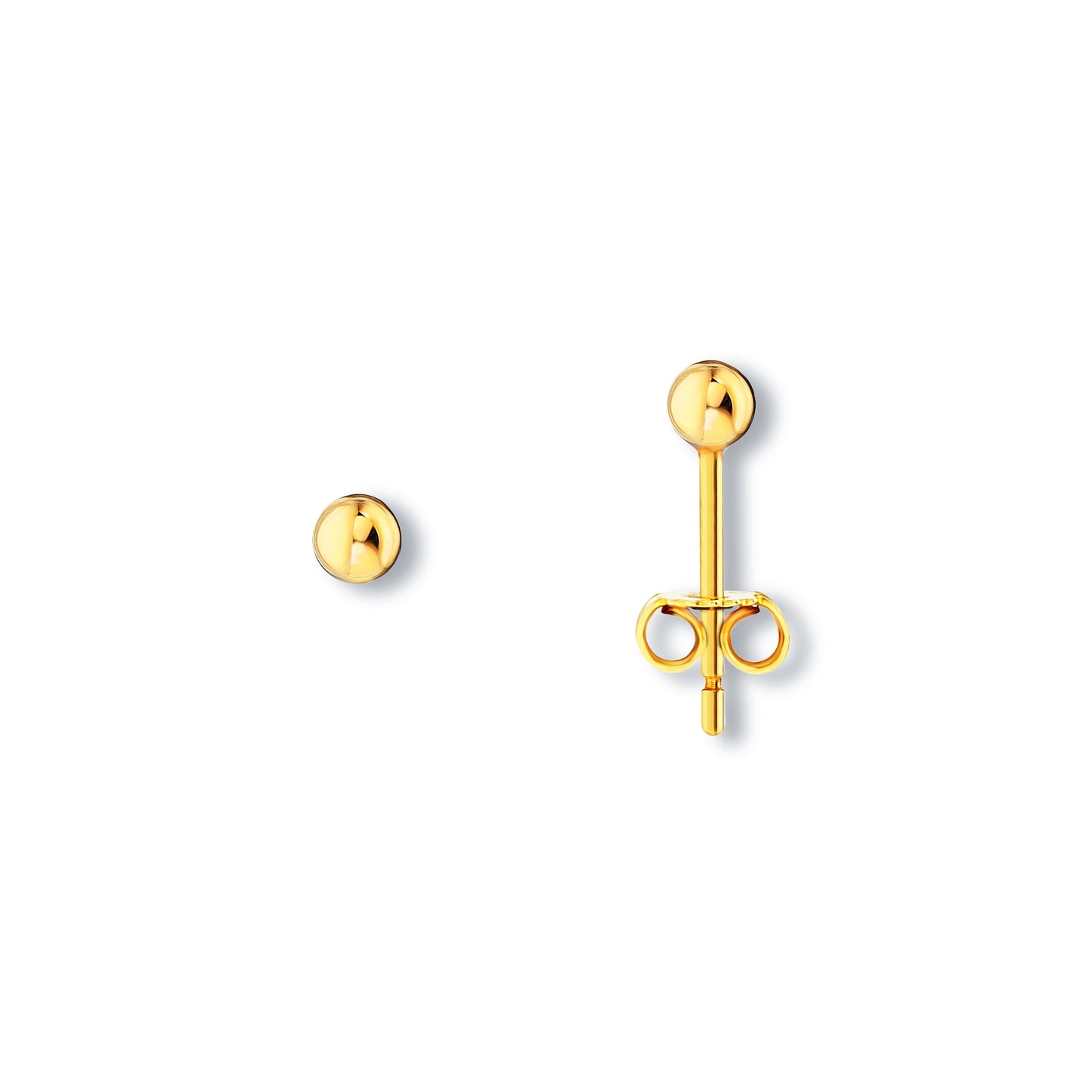 8K Gold | Ohrstecker Kugel Ø 3,0 mm