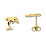 8K Gold | Ohrstecker Delphin