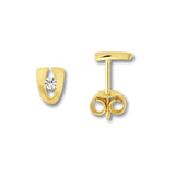 8K Gold | Ohrstecker Zirkonia