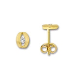 8K Gold | Ohrstecker Zirkonia