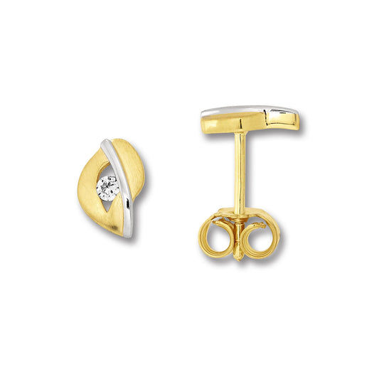 8K Gold | Ohrstecker Zirkonia