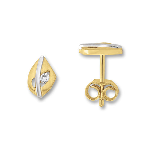 8K Gold | Ohrstecker Zirkonia