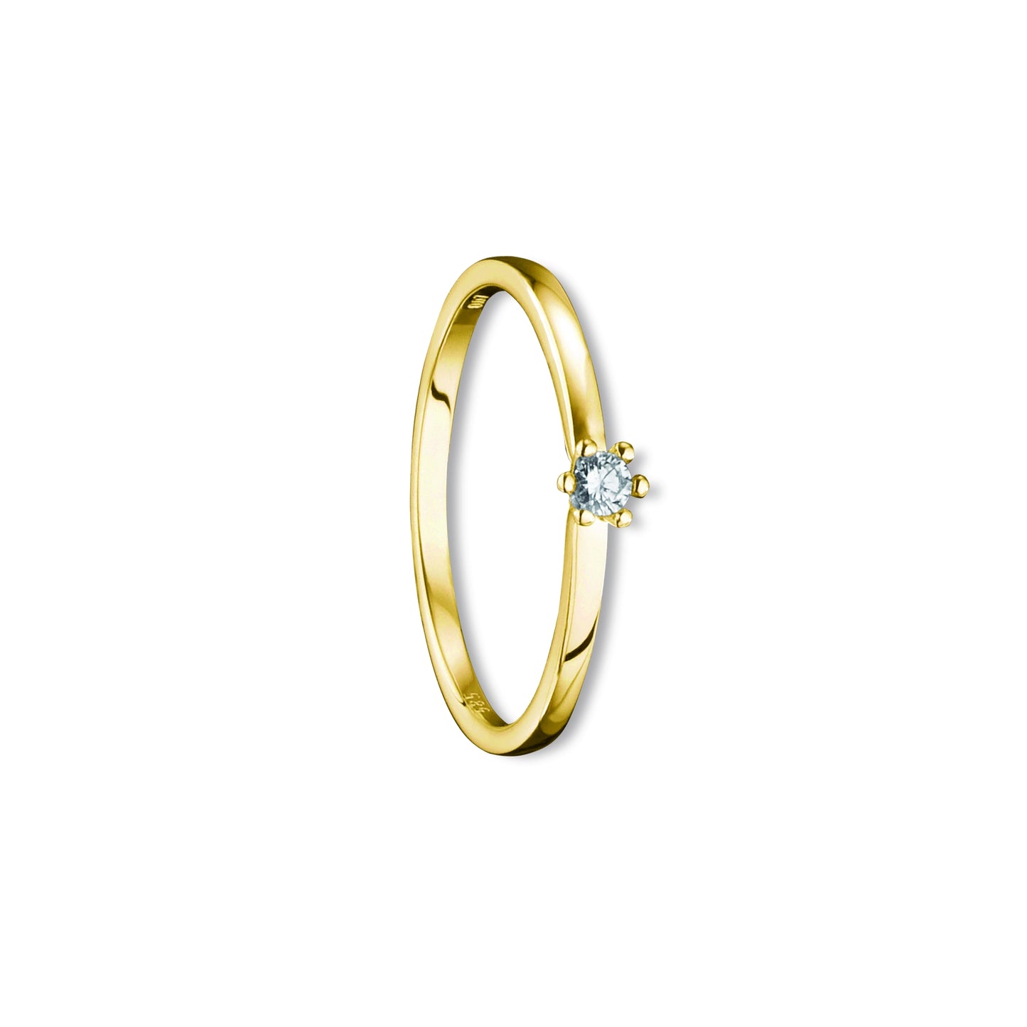 14K Gold | Ring Brillant 0,07ct