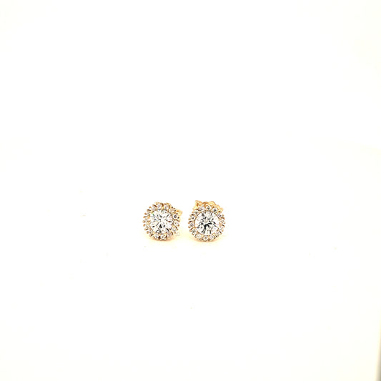 14K Gold | Ohrstecker mit zirkonia