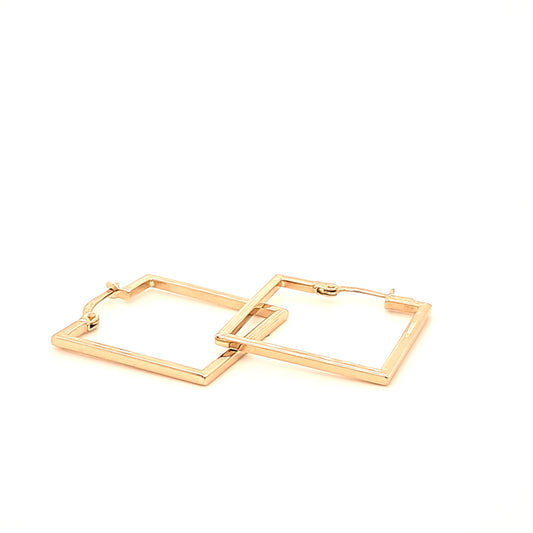 14K Gold | Ohrstecker Viereck