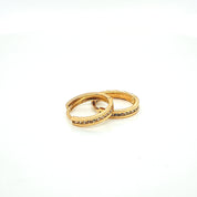 14K Gold | Ohrstecker Creole mit Zirkonia