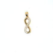 14K Gold | Anhänger mit Infinity und Zirkonia K100