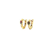 14K Gold | Ohrstecker mit Marienkäfer und Zirkonia