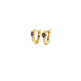 14K Gold | Ohrstecker mit Marienkäfer und Zirkonia
