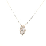 925 Silber |  Halskette Fatimas Hand