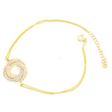 925 Silber |  Armband Rund mit Zirkonia