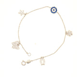 925 Silber |  Armband mit Zirkonia und Nazar