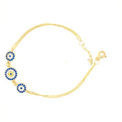 925 Silber |  Armband Nazar mit Zirkonia